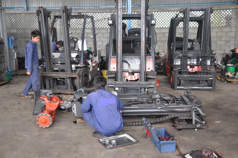 sửa chữa xe nâng cụm công nghiệp Bình Minh