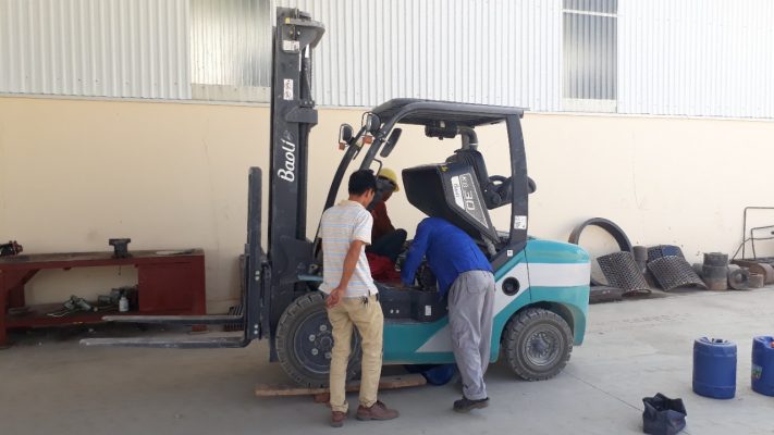 sửa chữa xe nâng khu công nghiệp Trảng Bàng